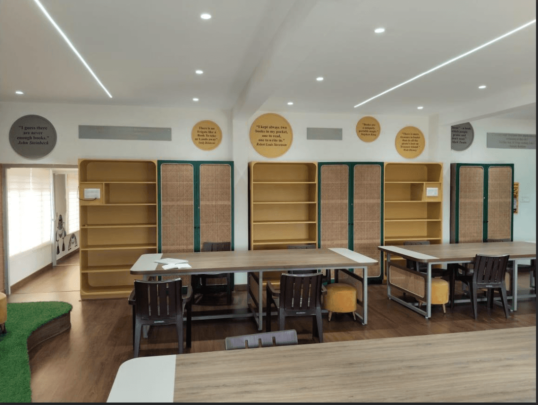 Library and reading room interior